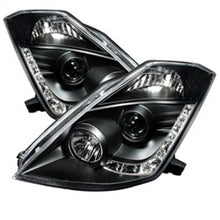 Cargar imagen en el visor de la galería, Spyder Nissan 350Z 03-05 Projector Headlights Xenon DRL Blk High H1 Lw D2R PRO-YD-N350Z02-HID-DRL-BK