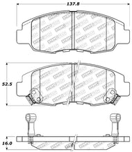 Cargar imagen en el visor de la galería, StopTech Performance 98-02 Honda Accord Coupe/Sedan 4cyl Rear Drum/Disc Front Brake Pads