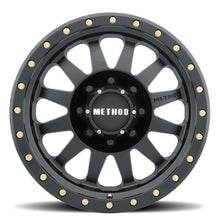 Cargar imagen en el visor de la galería, Method MR304 Double Standard 20x10 -18mm Offset 8x170 130.81mm CB Matte Black Wheel