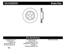 Cargar imagen en el visor de la galería, Stoptech 05-07 Subaru Impreza WRX Sti Front High Carbon CRYO-STOP Rotor