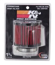 Cargar imagen en el visor de la galería, K&amp;N 1.75 inch Vent 3 inch D 2.5 inch H Air Filter - Rubber Top