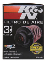 Cargar imagen en el visor de la galería, K&amp;N Universal Rubber Filter 3 1/2inch ID FLG / 6inch Base / 4-5/8inch Top / 6inch Height