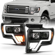 Cargar imagen en el visor de la galería, ANZO 2009-2013 Ford F-150 Projector Light Bar G4 Switchback H.L.Black Amber