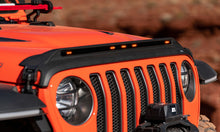 Cargar imagen en el visor de la galería, AVS 2018-2019 Jeep Wrangler (JL) Aeroskin Low Profile Hood Shield w/ Lights - Black