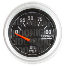 Cargar imagen en el visor de la galería, Autometer Hoonigan 52mm 100psi Full Electronic Oil Pressure Gauge