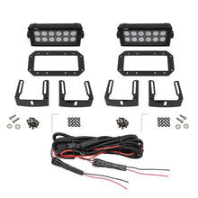 Cargar imagen en el visor de la galería, Westin HDX Flush Mount B-FORCE LED Light Kit (Set of 2) w/wiring harness - Black