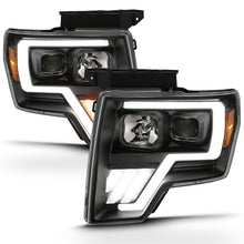 Cargar imagen en el visor de la galería, ANZO 2009-2013 Ford F-150 Projector Light Bar G4 Switchback H.L.Black Amber