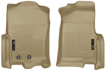 Cargar imagen en el visor de la galería, Husky Liners 2015 Ford Expedition/Lincoln Navigator WeatherBeater Front Tan Floor Liners