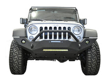 Cargar imagen en el visor de la galería, DV8 Offroad 07-18 Wrangler JK FS-18 Mid Length Steel Front Bumper w/ Fog Lights