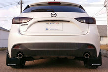 Cargar imagen en el visor de la galería, Rally Armor 14-18 Mazda3 Black UR Mud Flap w/White Logo