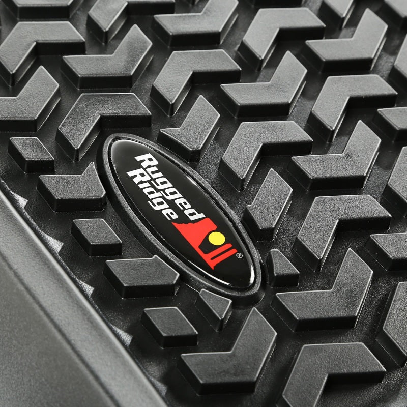 Rugged Ridge Floor Liner Front/Rear/Cargo Black 2008-2014 Jeep Liberty KK