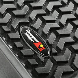 Rugged Ridge Floor Liner Front/Rear/Cargo Black 2008-2014 Jeep Liberty KK