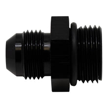 Cargar imagen en el visor de la galería, DeatschWerks 10AN ORB Male to 8AN Male Flare Adapter (Incl O-Ring) - Anodized Matte Black