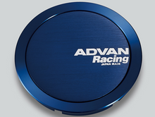 Cargar imagen en el visor de la galería, Advan 73mm Full Flat Centercap - Blue Anodized