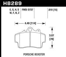 Cargar imagen en el visor de la galería, Hawk 97-08 Porsche Boxster HPS 5.0 Front Brake Pads