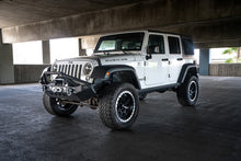 Cargar imagen en el visor de la galería, DV8 Offroad 07-18 Jeep Wrangler JK/JL FS-8 Mid Length Steel Front Bumper w/ LED Lights