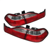 Spyder Honda Accord 98-00 4Dr Euro Style Tail Lights Red Clear ALT-YD-HA98-RC