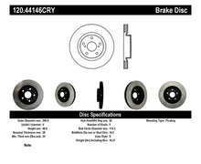 Cargar imagen en el visor de la galería, Stoptech 07 Lexus ES350 / 09 Pontiac Vibe / 09 Toyota Matrix Front CRYO-STOP Brake Rotor