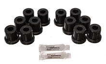 Cargar imagen en el visor de la galería, Energy Suspension 81-89 Toyota FJ40/FJ60 Landcruiser 2/4WD Blk Front Leaf Spring Bushing Set