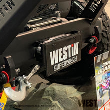 Cargar imagen en el visor de la galería, Westin Winch Mount License Plate Re-locator - Black