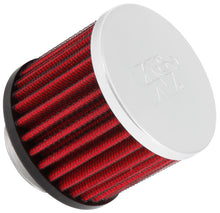 Cargar imagen en el visor de la galería, K&amp;N 1.375 inch ID 3 inch OD 2.5 inch H Clamp On Crankcase Vent Filter