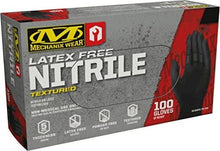 Cargar imagen en el visor de la galería, Mechanix Wear HD Black Nitrile 5 Mil LG - 10 Packs (100 Gloves Ea)