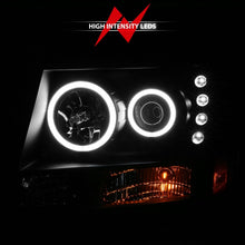 Cargar imagen en el visor de la galería, ANZO 2007-2013 Chevrolet Avalanche Projector Headlights w/ Halo Black (CCFL)