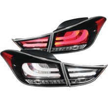 Cargar imagen en el visor de la galería, ANZO 2011-2013 Hyundai Elantra LED Taillights Black 4pc