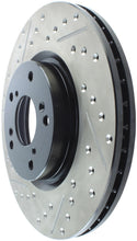 Cargar imagen en el visor de la galería, StopTech 02-06 Acura RSX Type S / 06-09 Honda Civic Si Slotted &amp; Drilled Right Front Rotor