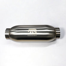 Cargar imagen en el visor de la galería, Stainless Bros 4in Body x 12.0in Length 3in Inlet/Outlet Bullet Resonator
