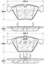 Load image into Gallery viewer, StopTech Street Touring 07-09 BMW E90/E92/E93 335i Coupe/Sedan Front Brake Pads D918