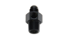 Cargar imagen en el visor de la galería, Vibrant -6AN Male to 3/8in NPT Male Union Adapter Fitting w/ 1/8in NPT Port