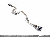 AWE Tuning VW MK7 Golf SportWagen Touring Edition Exhaust w/Chrome Silver Tips (90mm)