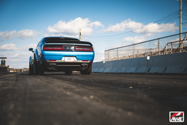 AWE Tuning 2015+ Dodge Challenger 6.4L/6.2L SC Track Edition Exhaust - Quad Chrome Silver Tips