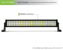 Cargar imagen en el visor de la galería, DV8 Offroad Chrome Series 30in Light Bar 180W Flood/Spot 3W LED