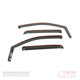 Westin 2010-2018 Toyota 4Runner In-Channel Wind Deflector 4pc - Smoke