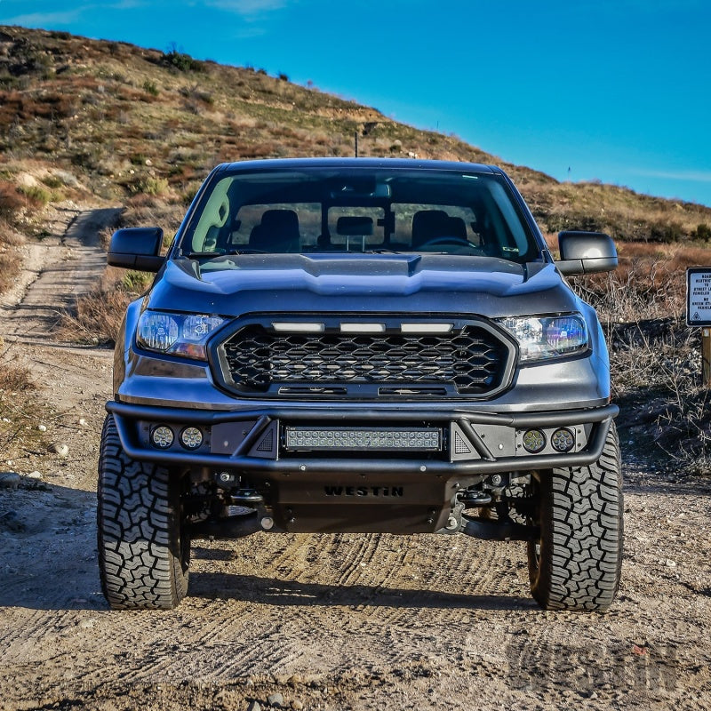 Westin 19-20 Ford Ranger Outlaw Front Bumper - Textured Black