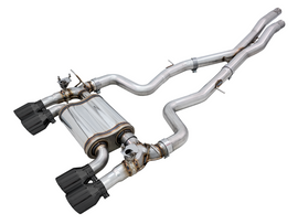 AWE Tuning BMW F8X M3/M4 SwitchPath Cat-Back Exhaust - Diamond Black Tips