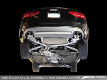 Cargar imagen en el visor de la galería, AWE Tuning Audi B8 S5 4.2L Touring Edition Exhaust System - Polished Silver Tips