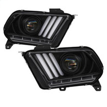 Cargar imagen en el visor de la galería, Spyder 10-13 Ford Mustang - Halogen - Projector Headlights - LED Signals -Black (PRO-YD-FM2010V2-BK)