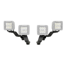 Cargar imagen en el visor de la galería, Go Rhino 18-20 Jeep Wrangler JL/JLU/Gladiator JT Light Mount - Two 3in Cubes Offset