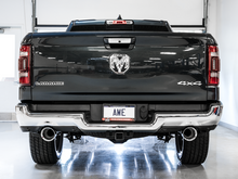 Cargar imagen en el visor de la galería, AWE Tuning 19-21 RAM 1500 5.7L (w/Cutouts) 0FG Dual Rear Exit Cat-Back Exhaust - Chrome Silver Tips