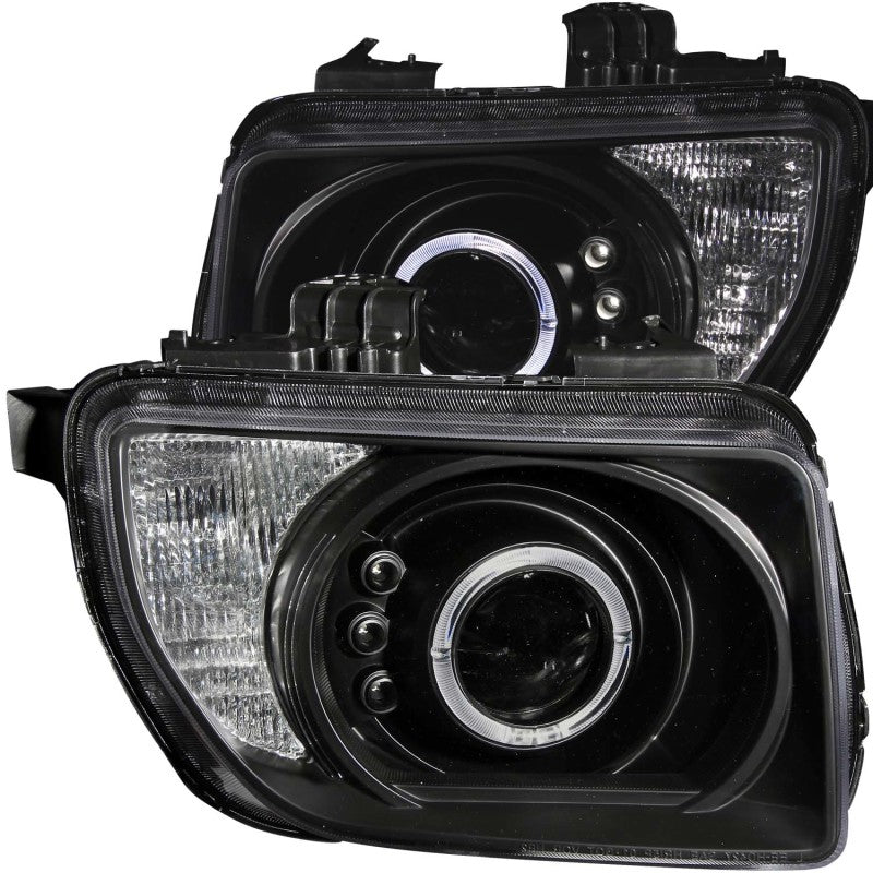 ANZO 2003-2006 Honda Element Projector Headlights w/ Halo Black