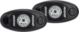 Rigid Industries A-Series Light - Black - High Strength - Amber - Set of 2