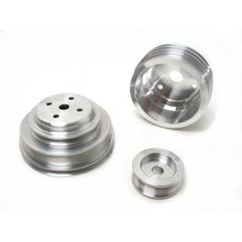 Cargar imagen en el visor de la galería, BBK 85-97 GM Truck 305 350 Underdrive Pulley Kit - Lightweight CNC Billet Aluminum (3pc)