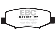 Cargar imagen en el visor de la galería, EBC 06-11 Dodge Nitro 3.7 Extra Duty Rear Brake Pads