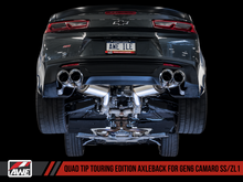 Cargar imagen en el visor de la galería, AWE Tuning 16-19 Chevrolet Camaro SS Axle-back Exhaust - Touring Edition (Quad Chrome Silver Tips)