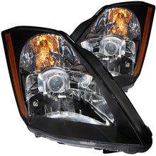 Cargar imagen en el visor de la galería, ANZO 2003-2005 Nissan 350Z Crystal Headlights Black