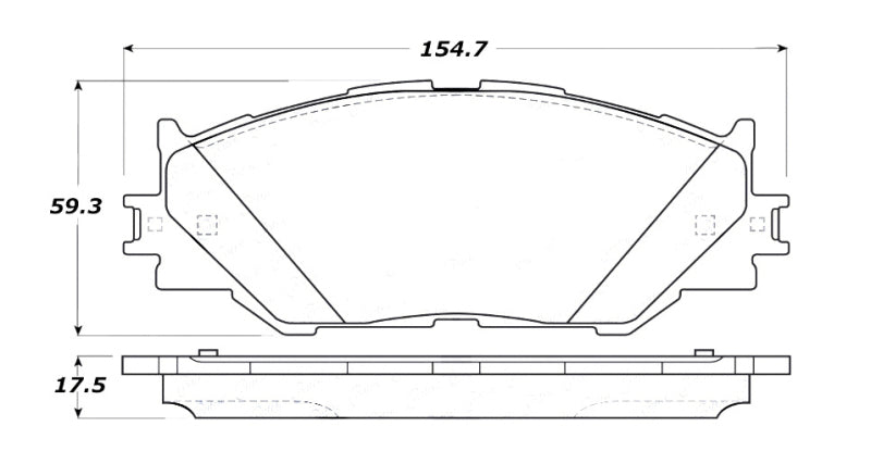 StopTech Street Touring 06-10 Lexus IS250 Front Brake Pads