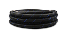 Cargar imagen en el visor de la galería, Vibrant -8 AN Two-Tone Black/Blue Nylon Braided Flex Hose (20 foot roll)